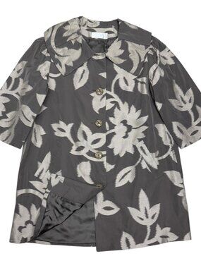 BADGLEY MISCHKA Luxury Designer Floral Business Casual Jacket Womens Large